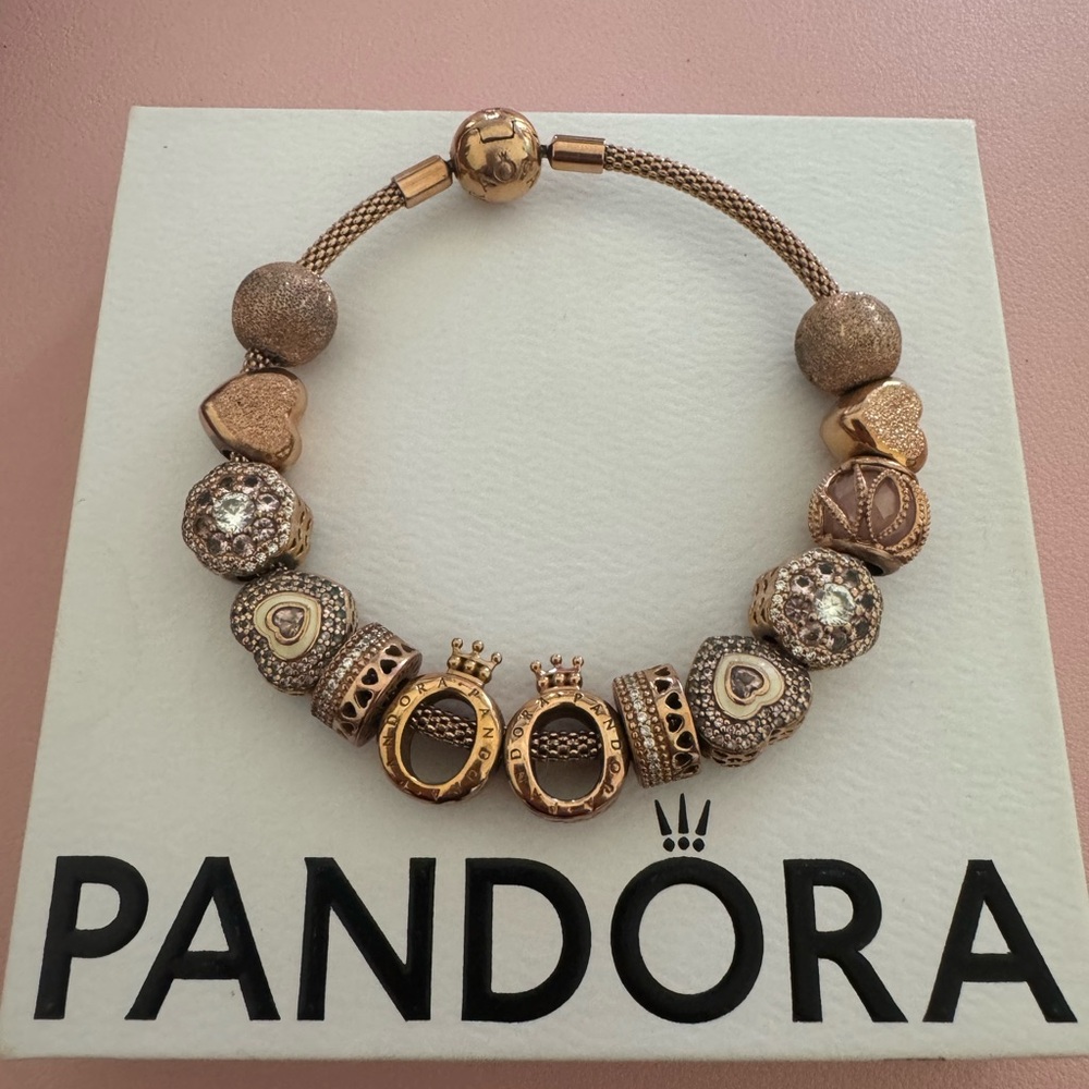 Authentic Pandora Rose Gold Bracelet